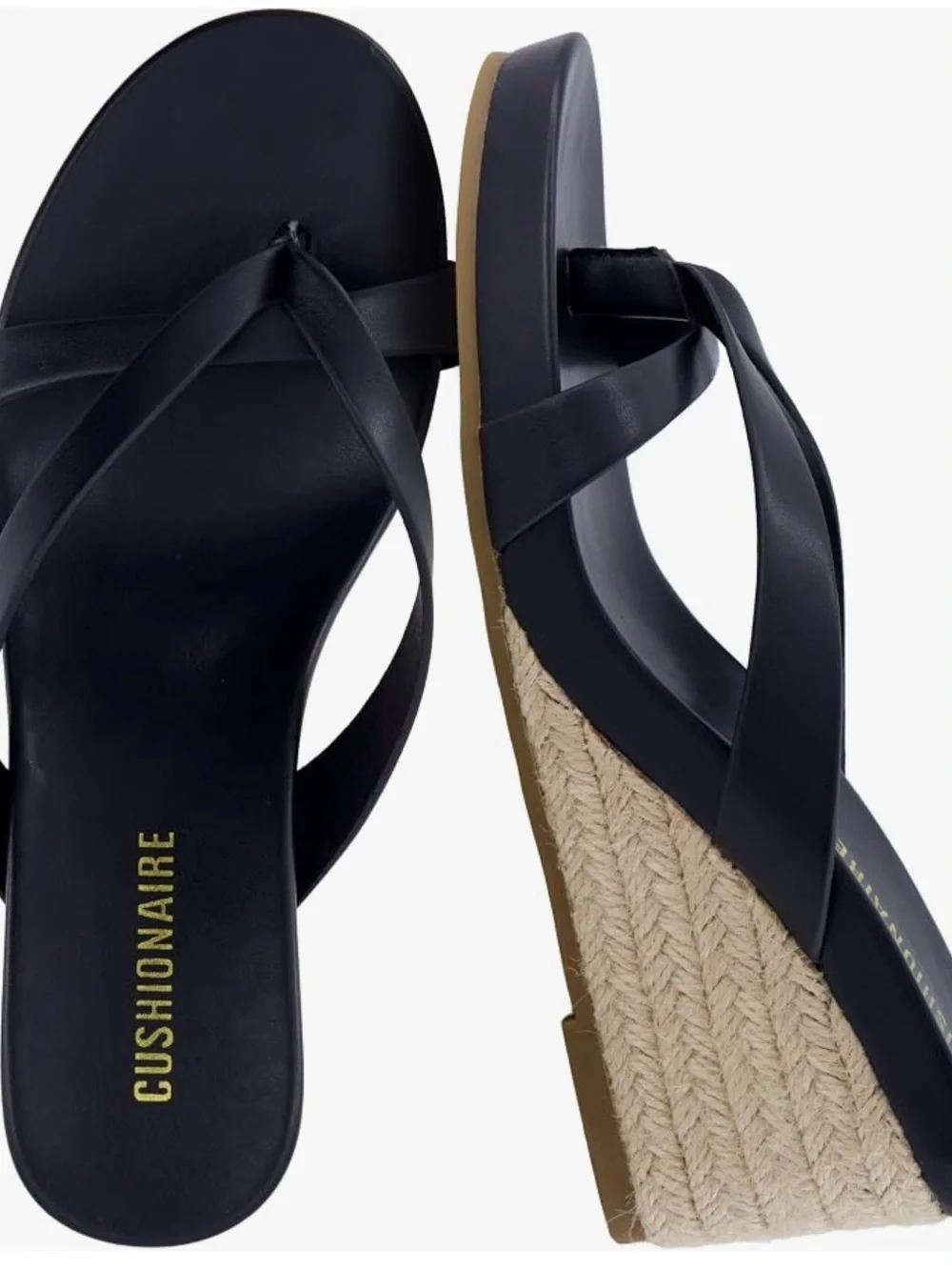 Women's Black Leather Sandals